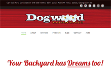 Tablet Screenshot of dogwoodlandscaping.net